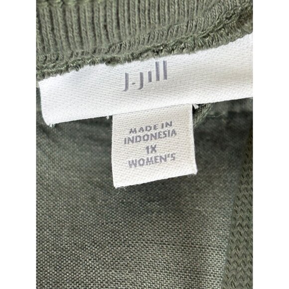 Preppy Coastal Grandma NWOT J.jill Linen blend Drawstring pants, women's 1X - Picture 8 of 9